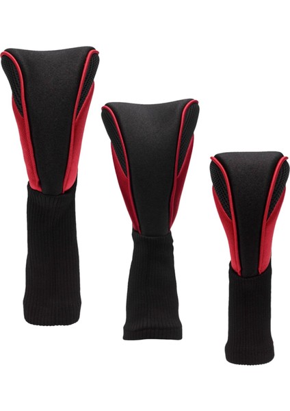 3x Golf Dayanıklı Golf Hibrit Örtüsü Golf Kulübü Baş Örtüleri ve Kırmızı (Yurt Dışından) fırsatları