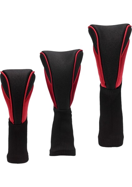 3x Golf Dayanıklı Golf Hibrit Örtüsü Golf Kulübü Baş Örtüleri ve Kırmızı (Yurt Dışından) indirimleri