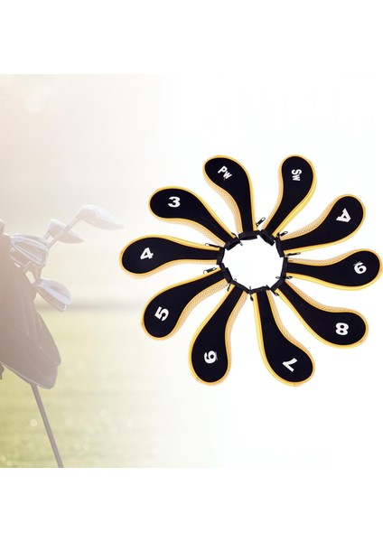 10X Golf Başörtüsü Golf Kulübü Golf I Kılıfı Atıcı Su Geçirmez Sarı ve (Yurt Dışından) indirimleri