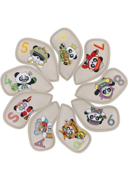 9 Golf Headcovers Kulübü Golf I Kılıfı Eğ Ekipmanları Erkekler Hediye Golf (Yurt Dışından) fiyatları