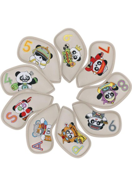 9 Golf Headcovers Kulübü Golf I Kılıfı Eğ Ekipmanları Erkekler Hediye Golf (Yurt Dışından) modelleri