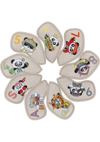 9 Golf Headcovers Kulübü Golf I Kılıfı Eğ Ekipmanları Erkekler Hediye Golf (Yurt Dışından) fırsatları