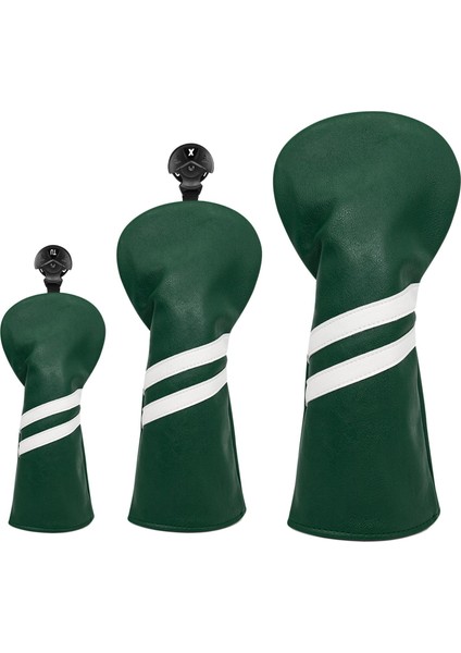 3x Değiştirilebilir Koruyuculu Golf Ahşşörtüsü Yeşil (Yurt Dışından)