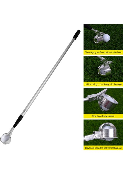 Golf Retriever Pole Grabber Geri Çekilebilir Toplama Aleti Teleskopik Seçici Ö (Yurt Dışından) indirimleri
