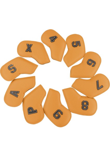 10 Golf Başörtüsü, 4,5,6,7,8,9,a,s,p,x Markaları Için Sarı (Yurt Dışından)