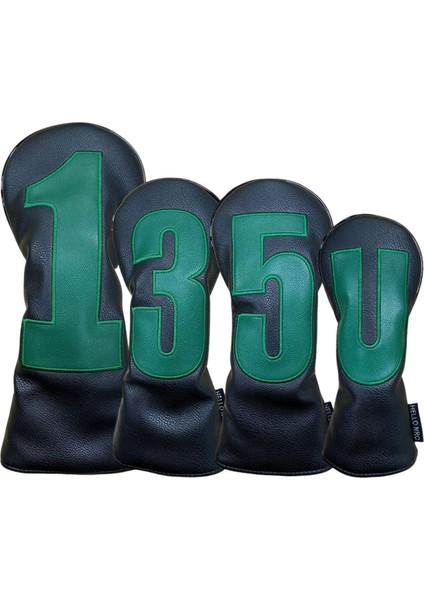 4pcs Golf Baş Kapakları Golf Kulüpleri Için Uzun Boyunlu Polar Astarlı Golf Sürücüsü Başı Siyah (Yurt Dışından) indirimleri