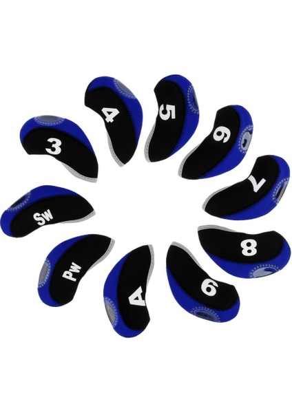 10'lu Paket Neopren Golf Kulübü Başörtüsü Kulübü Örtü Kol Başörtüsü + Mavi (Yurt Dışından) fiyatları