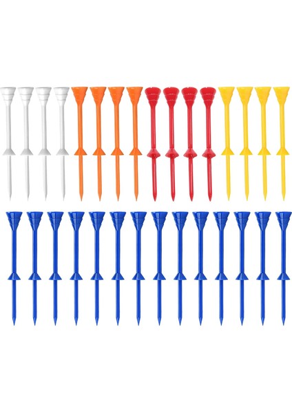 30 Golf Tees Kullanılabilir Az Direnç 40MM (Yurt Dışından)