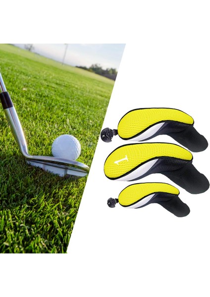 Golf Woods Baş Örtüleri Değiştirilebilir Sayısı 3 4 5 6 7 x Golf Başlığı Sarı (Yurt Dışından) fiyatları