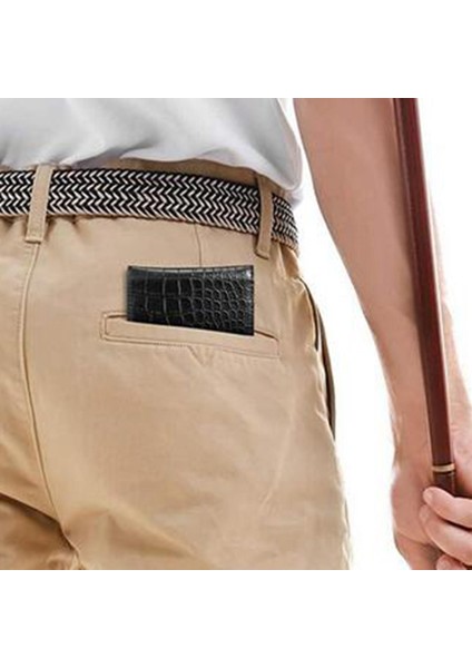 Pu Golf Puan Kartı Tutucu Cüzdan Golf Aksesuarları Hediye Yarda Kitap Kapağı Siyah (Yurt Dışından) fırsatları