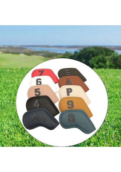 10 Adet Pu Deri Golf Demir Başörtüsü Takozlar Kulübü Golf Sopası Kılıfı Tüm Markalara Uygun Çok Renkli1 (Yurt Dışından) indirimleri