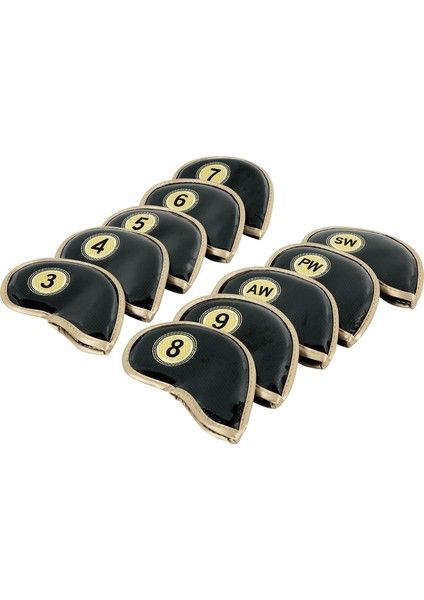 10PCS Golf Demir Başlık Su Geçirmez Golf Kulübü Kafa Koruyucu Kol Siyahı Kapsar (Yurt Dışından) modelleri