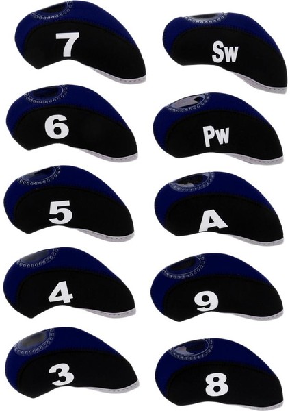 10'lu Paket Neopren Golf Kulübü Başörtüsü Kulübü Örtü Korumalı Başörtüsü + (Yurt Dışından) indirimleri