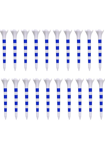 20 Golf Açık Kadın Sağlam Golf Tees Mavi (Yurt Dışından)