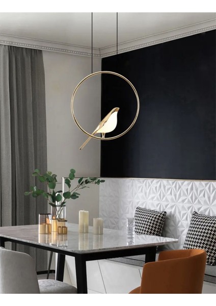 LED Avize Fly LED Avize Modern Sarkıt Avize Gold Sarı Kademeli 3 Renk modelleri