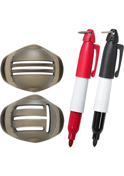2 Golf Marker Golf Liner Düz Çizgiler Için Hediye (Yurt Dışından)