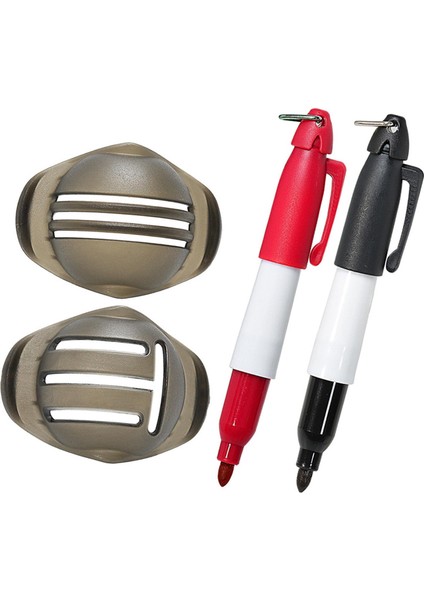 2 Golf Marker Golf Liner Düz Çizgiler Için Hediye (Yurt Dışından)