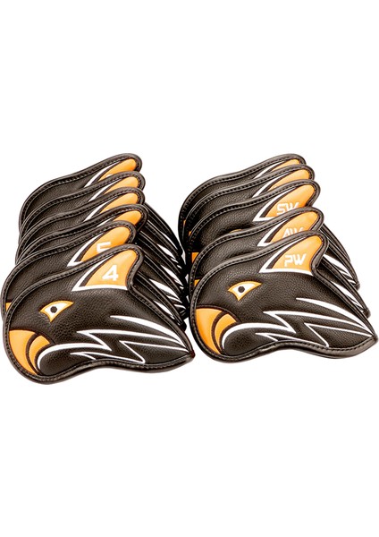 11X Golfı Kılıfı Su Geçirmez Pu Golf Kulübü Başörtüsü Golfçü Ütüler Kapakları Hediye Turuncu (Yurt Dışından)