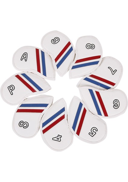 9x Golf Demir Kafa Kapakları 4,5,6,7,8,9,a,p,s Yapışkan Kapatma Golf Sopası Kapakları (Yurt Dışından) fırsatları