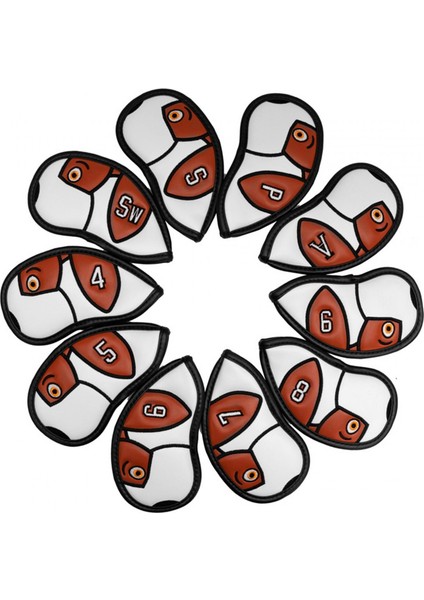 10 Adet Golf Demir Kapakları Aşınmaya Dayanıklı Golfçü Golf Kulübü Kafa Kapakları (Yurt Dışından) modelleri