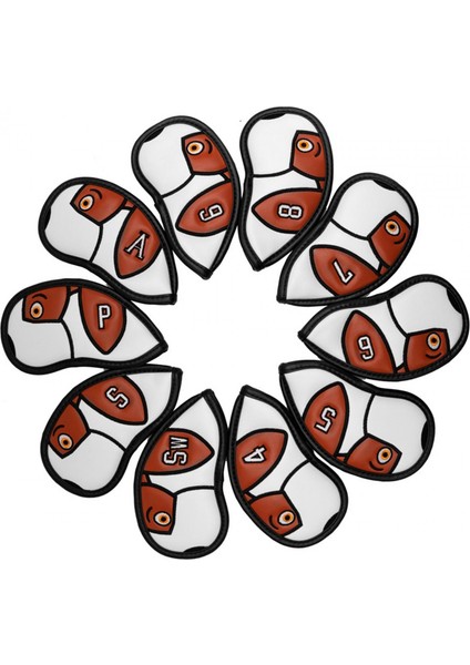 10 Adet Golf Demir Kapakları Aşınmaya Dayanıklı Golfçü Golf Kulübü Kafa Kapakları (Yurt Dışından) fırsatları