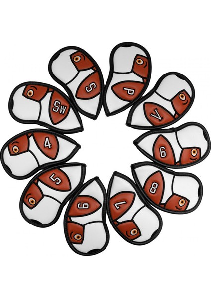 10 Adet Golf Demir Kapakları Aşınmaya Dayanıklı Golfçü Golf Kulübü Kafa Kapakları (Yurt Dışından) indirimleri