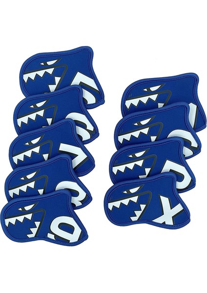 9x Golf Demir Kapakları Set Golfçü Oyuncu Kadın Erkek Golf Kulübü Kafa Kapakları Mavi (Yurt Dışından) fiyatları