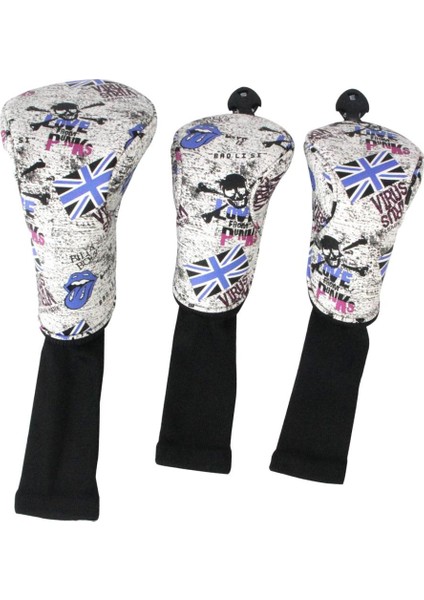 3 Takım Kafatası Golf Kulübü Başörtüsü 460CC Sürücü Ahşap Başörtüsü 3 5 -- Mavi (Yurt Dışından)