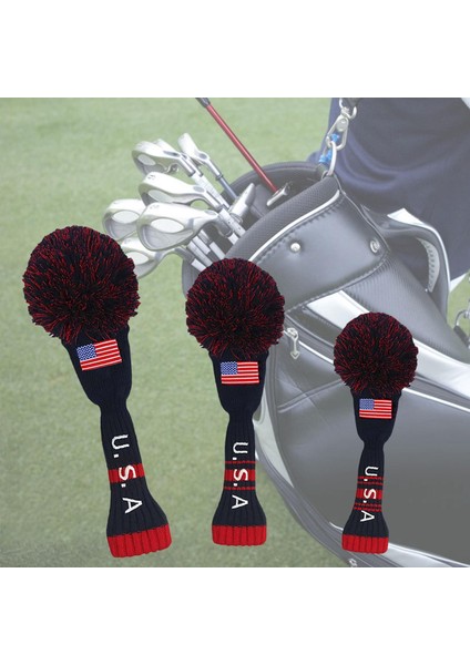 3 Örgü Ahşap Golf Kulübü, Fairway Woods Driver Hybrids Bayrağının Bayrağınııyor (Yurt Dışından) indirimleri