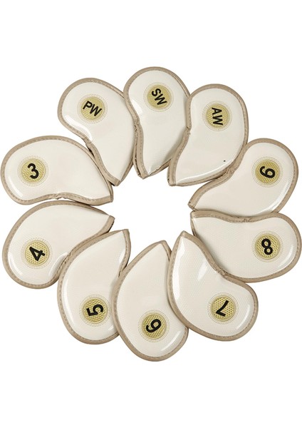 10 Parça Golf Demir Başörtüsü Seti Golf Kulüpleri Ütüler Için Koruyucu Kılıf (Yurt Dışından) fırsatları