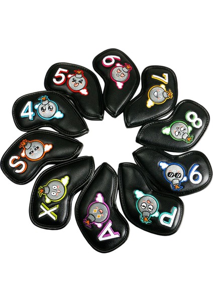 Golf Demir Başörtüsü 4, 5, 6, 7, 8, 9,a,s,p,x Numaralı Nakışlı Koruma Siyah (Yurt Dışından) fiyatları