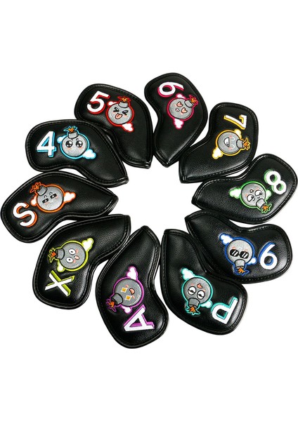 Golf Demir Başörtüsü 4, 5, 6, 7, 8, 9,a,s,p,x Numaralı Nakışlı Koruma Siyah (Yurt Dışından) fırsatları