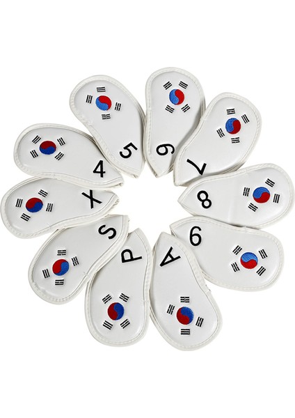10 Adet Golf Demir Kafa Kapakları Seti Dayanıklı Aşınmaya Dayanıklı Golf Kulübü Kafa Kapakları (Yurt Dışından) fiyatları