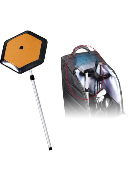 Çubuk Yüksekliği Turuncu Hareketli Golf Kulübü Için Taşınabilir 52.36 Inç (Yurt Dışından) fırsatları