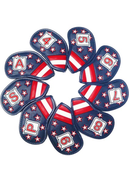 9x Golf Golfçü Hediye Için Set Moda Golf Headcovers I (Yurt Dışından)