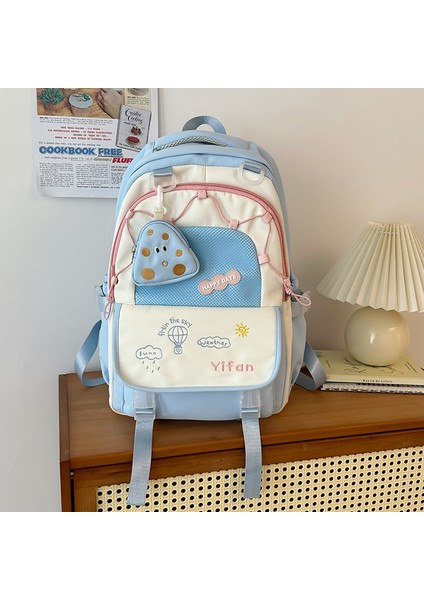 Ortaokul Öğrencileri Için Sevimli Okul Çantaları, Dışarı Çıkmak Için Geniş Kapasiteli Sırt Çantaları, Bayan Üniversite Öğrencileri ve Lise Öğrencileri Için Basit Seyahat Sırt Çantaları (Yurt Dışından)