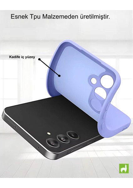 Samsung S24 Fe Kılıf Içi Kadife Lansman Siyah Boo Baskılı Kapak
