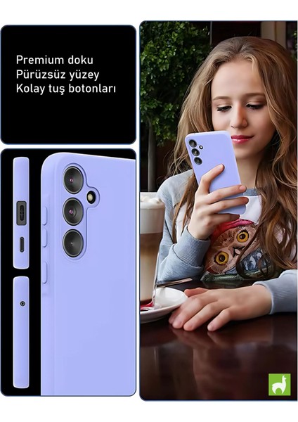 Samsung S24 Fe Kılıf Içi Kadife Lansman Siyah Boo Baskılı Kapak