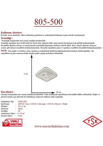 805-50 Plofonyer LED Avize modelleri