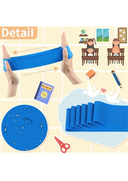 12 Adet Sandalye Bantları Çocuklar Için Kıpır Kıpır Ayaklı Sandalyeler Için Dehb Araçları Sınıf Için Esnek Oturma Ilköğretim (Mavi) (Yurt Dışından) modelleri