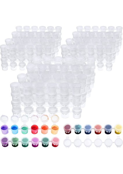 Derslikler, Okullar, Resimler, Sanat Festivalleri, Yaz Kampları Için 60 Şerit Boş Boya Şeritleri, Toplamda 360 Saksı (5ml/0.17 Oz) (Yurt Dışından)