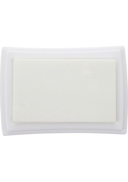 7,2 x 5,2 x 2,1 cm Öğretmen Mürekkep Damgası ve Ped Çocuk Oyuncak - Beyaz (Yurt Dışından)