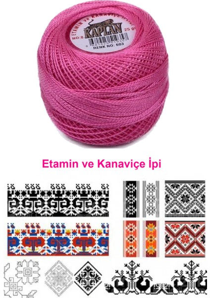 Etamin ve Kanaviçe Ipi 8 No Kod/renk: 603 - Royaleks