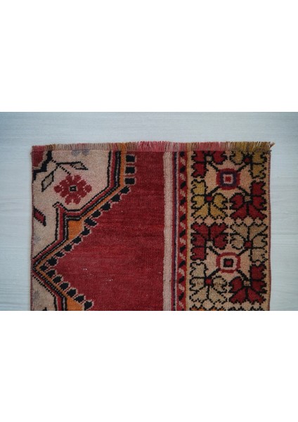 53X53 cm El Dokuma Küçük Boy Kapı Önü Kilim Harika Kondisyonlu Kilim