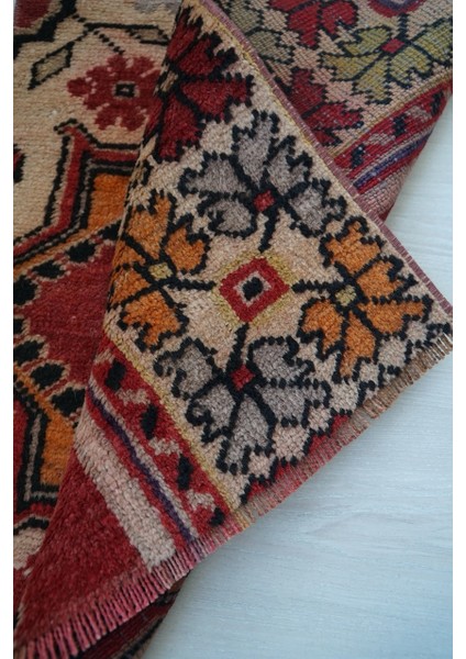 53X53 cm El Dokuma Küçük Boy Kapı Önü Kilim Harika Kondisyonlu Kilim