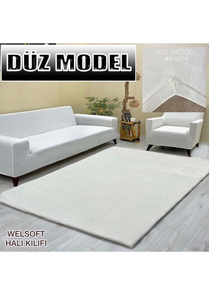 Düz Model Welsoft Lastikli Halı Örtüsü