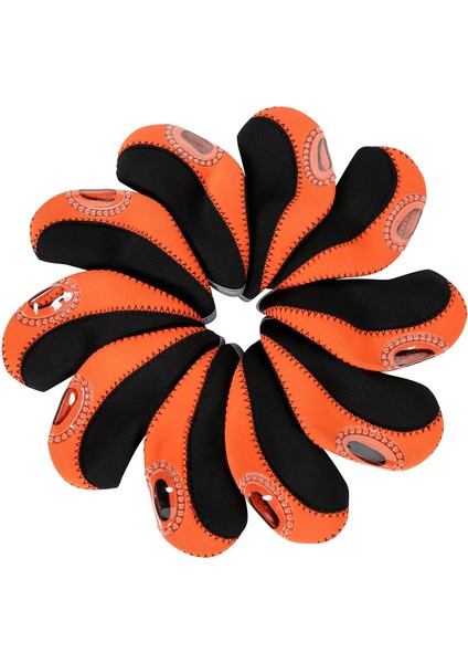 10 Golf Ütüler Golf I Kılıfı Golf Kulübü Başlıkları Fairway Woods Golf Için ve Turuncu (Yurt Dışından) fırsatları