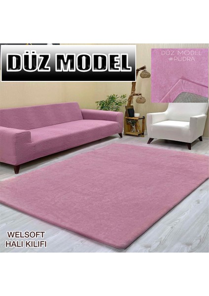 Düz Model Welsoft Lastikli Halı Örtüsü