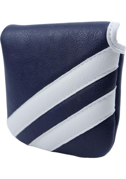 Pu Golf Club Headcover Açık Hava Spor Dayanıklı Golf Mallet Putter Baş Kapağı Koyu Mavi (Yurt Dışından) fırsatları