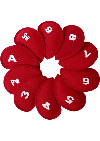 Tanımlama Için Sayı Golf Için 10 Golf Kapakları Şırmızı (Yurt Dışından) fiyatları